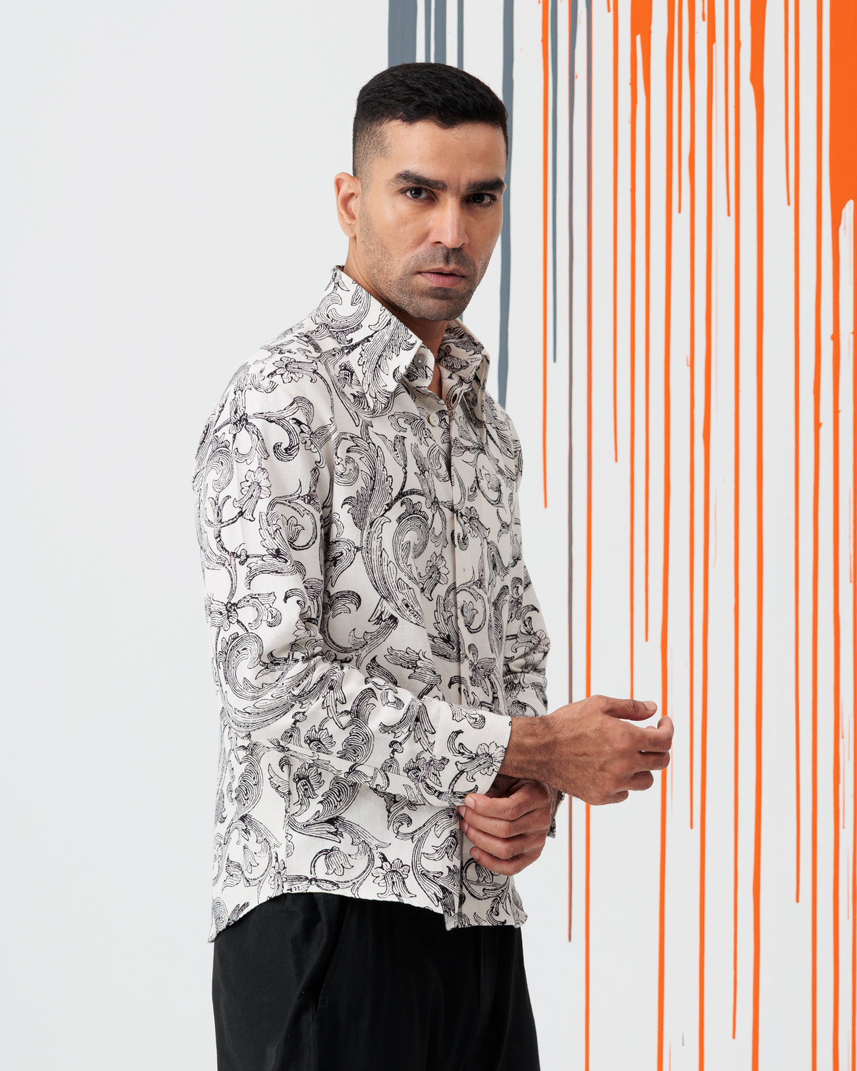 Florentine Scroll Western Shirt - view 3