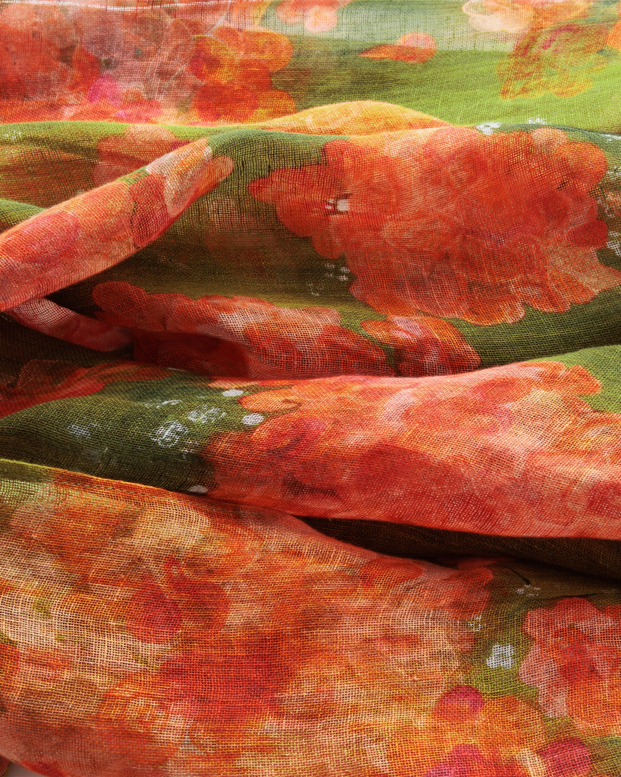 Bougainvillea & Moss Dupatta - view 6