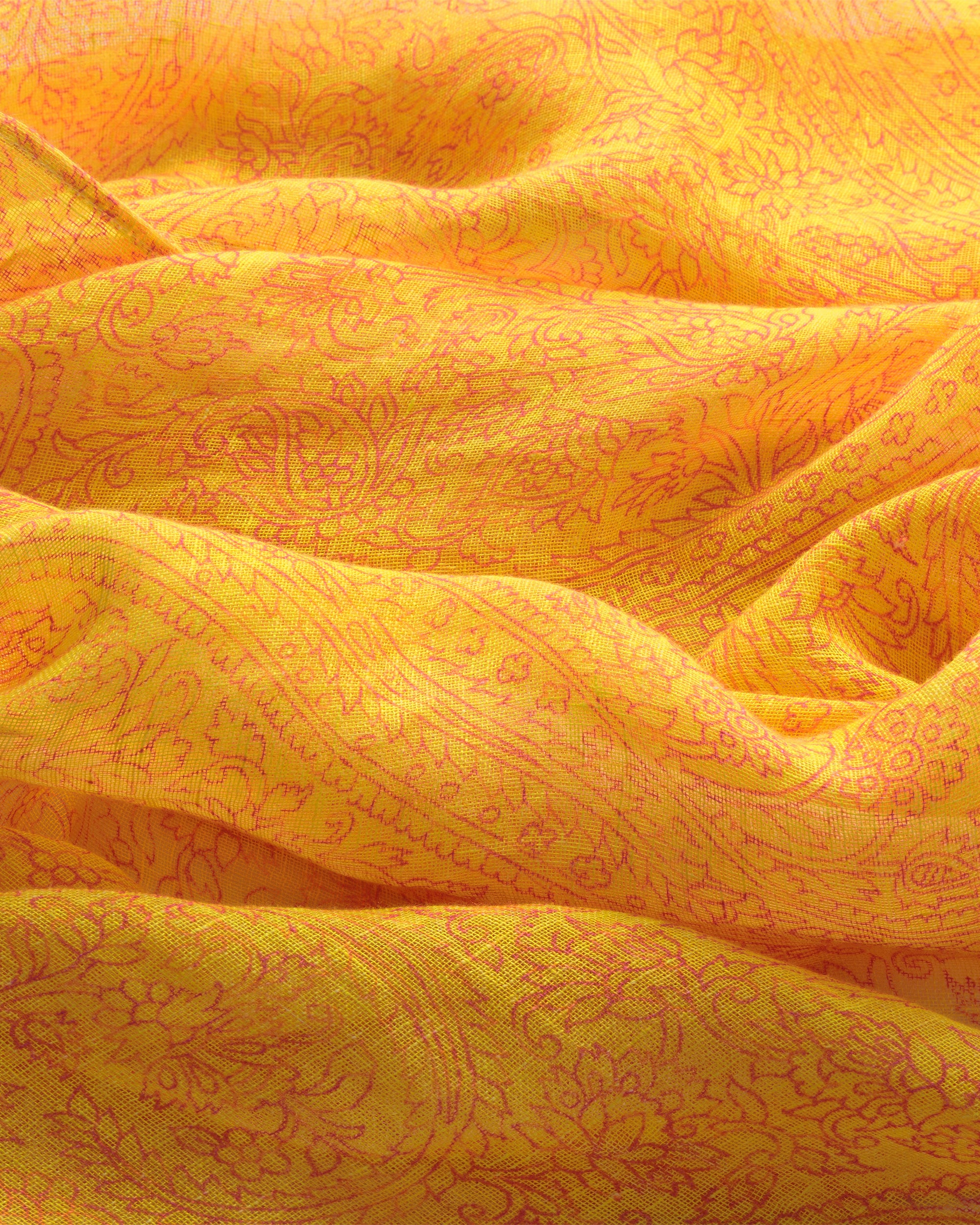 Mango Magenta Paisley Dupatta - view 3