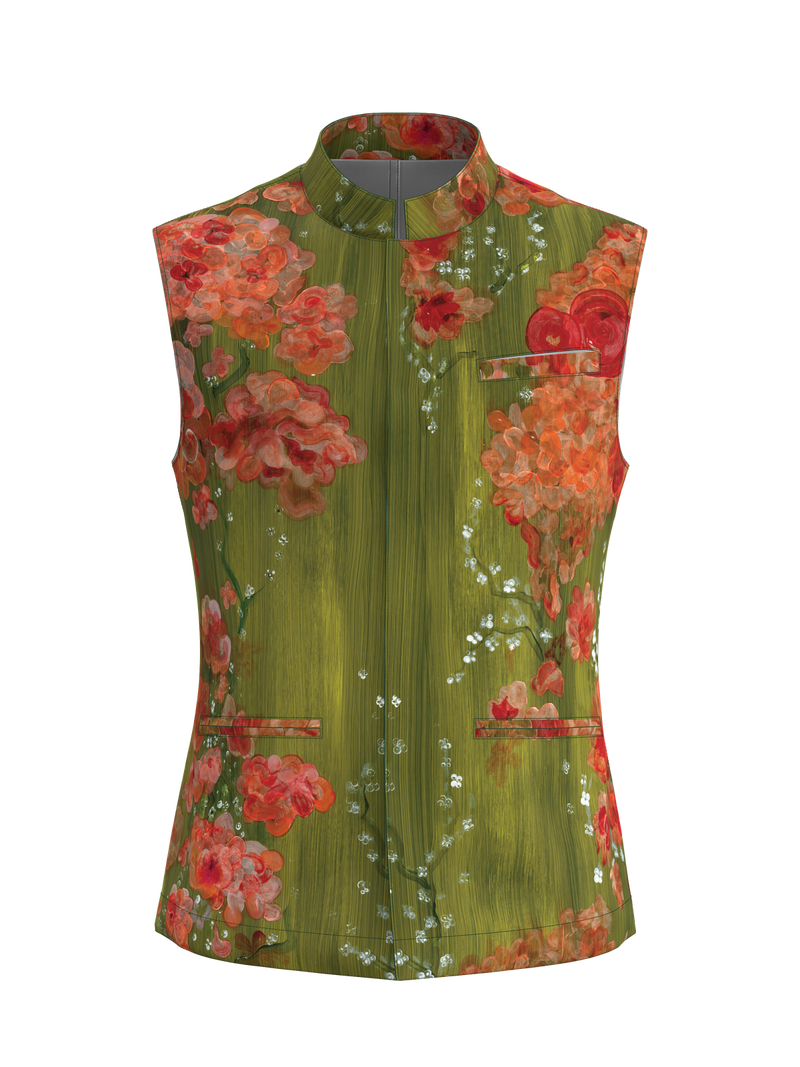 Bougainvillea & Moss Vest