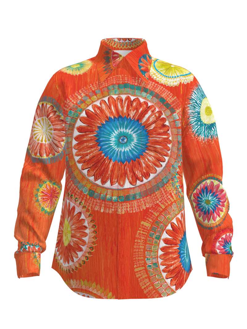 Lotus Mandala Western Shirt