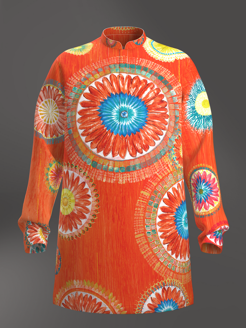 Lotus Mandala Mid-Length Kurta