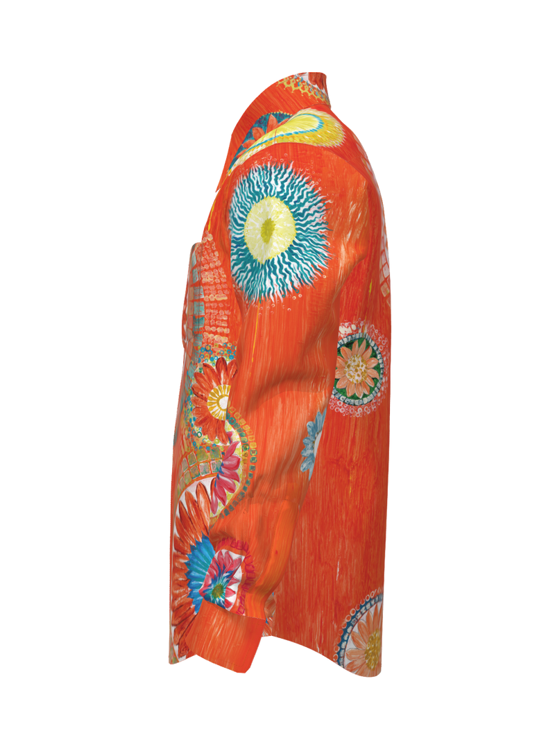 Lotus Mandala Western Shirt