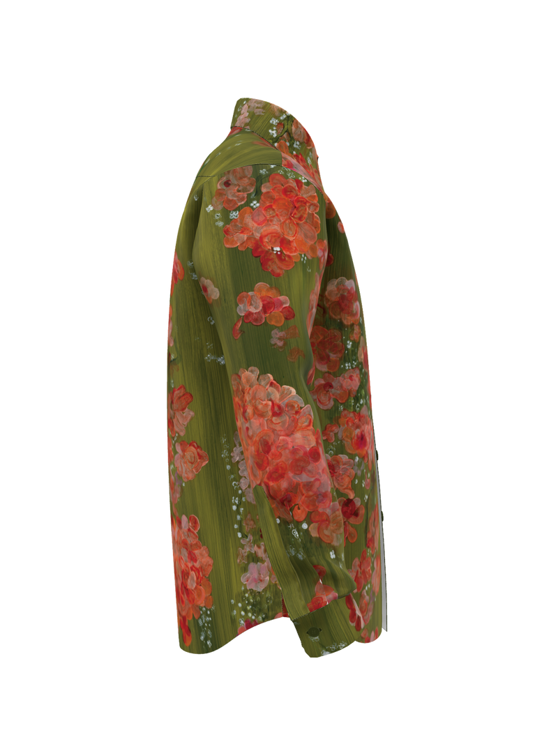 Bougainvillea & Moss Western Shirt