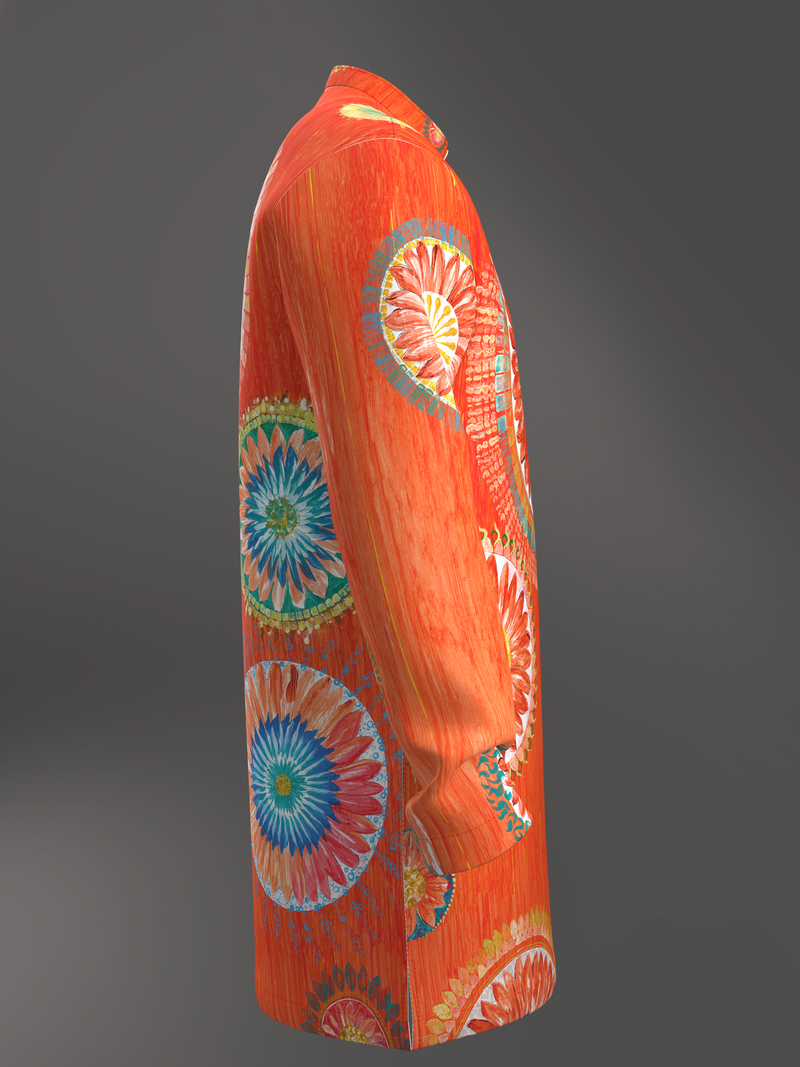 Lotus Mandala Mid-Length Kurta