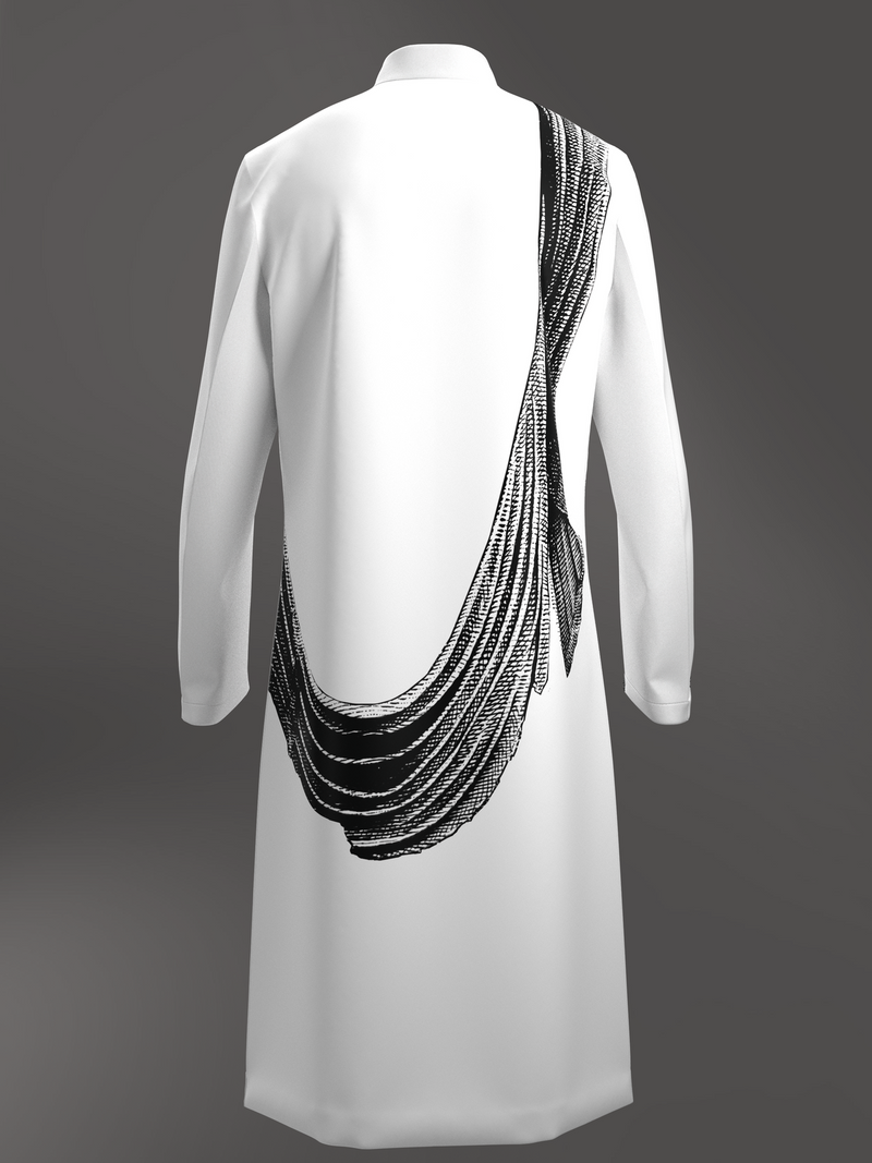The Bodhisattva Amongst Us Sherwani in Black & White