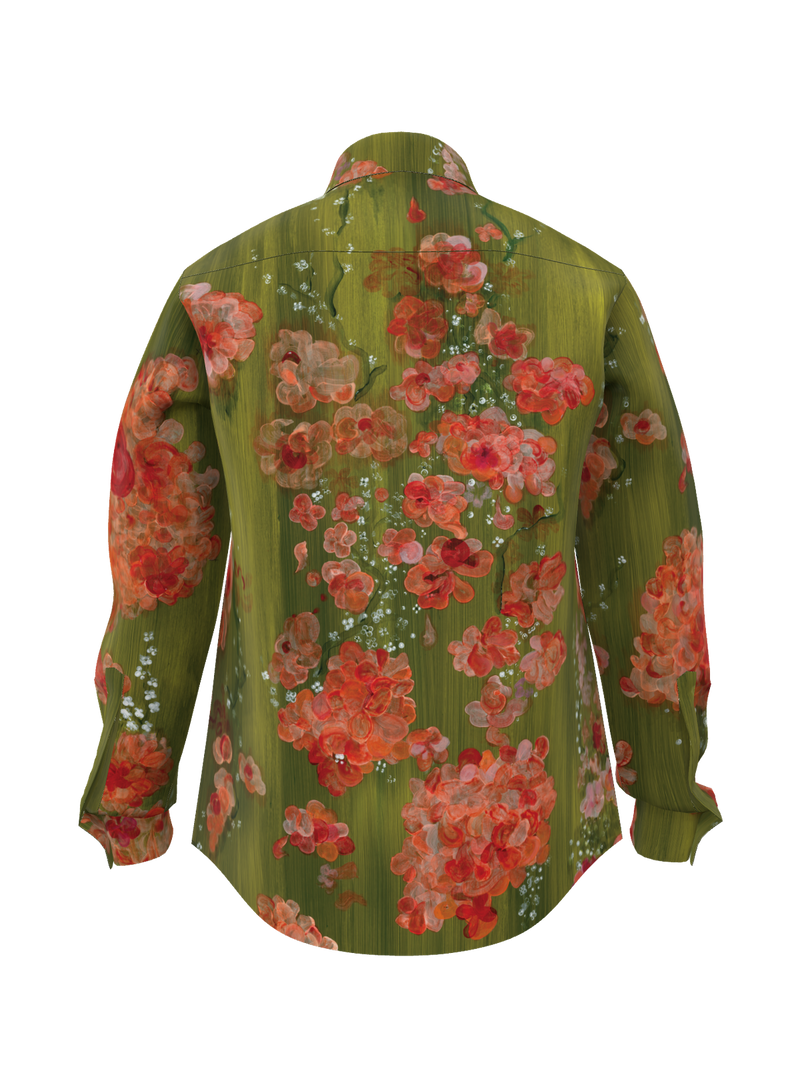 Bougainvillea & Moss Western Shirt
