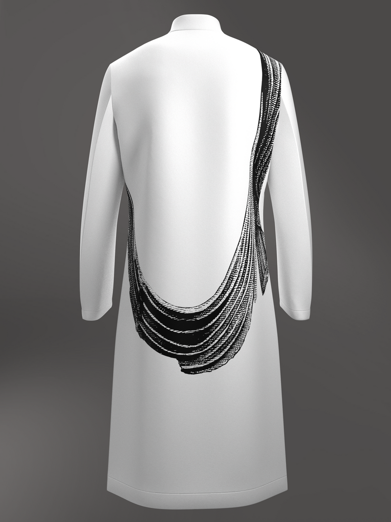 The Bodhisattva Within Sherwani in Black & White