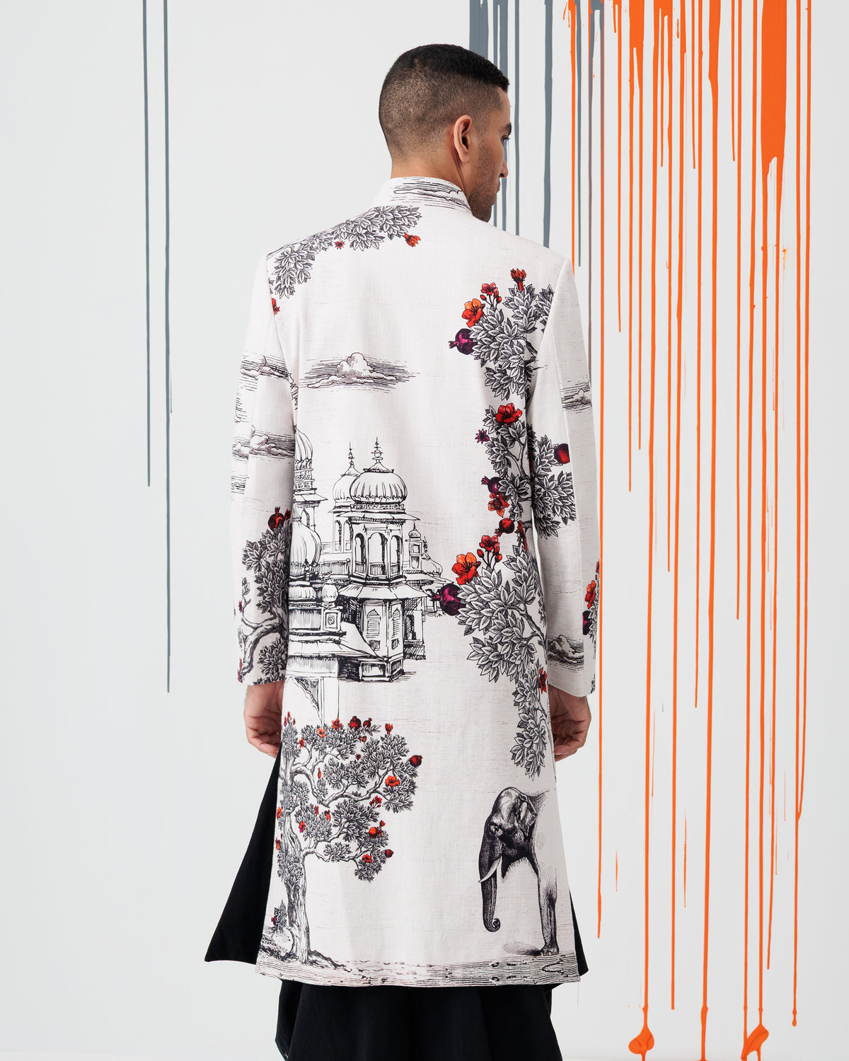 Pomegranate Pavilion Sherwani - view 2