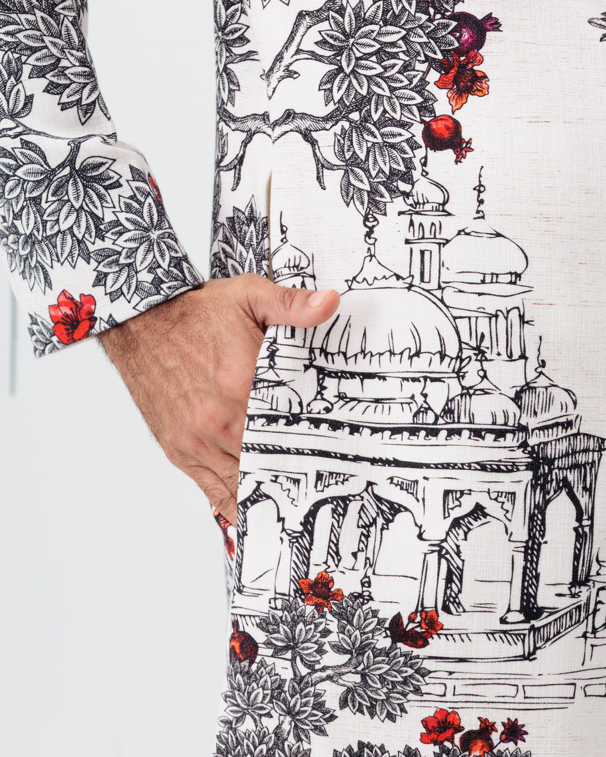 Pomegranate Pavilion Sherwani - view 6