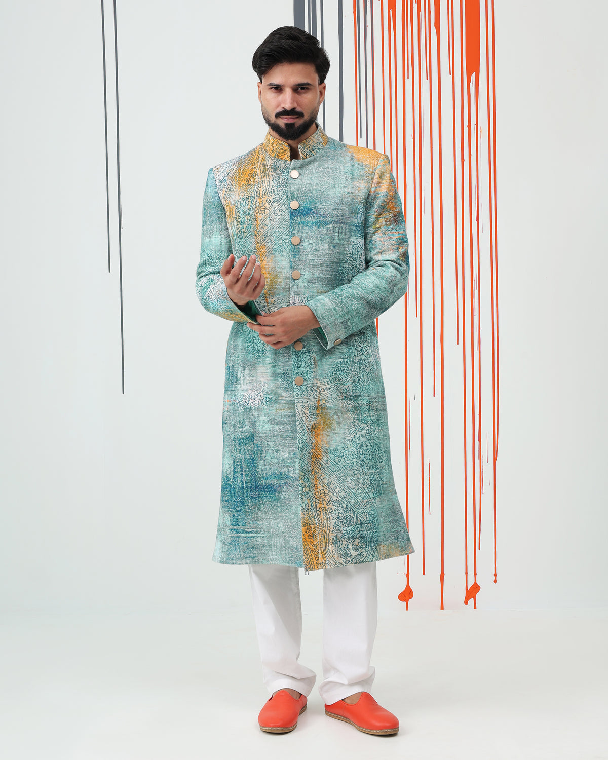 Urban Paisley Sherwani