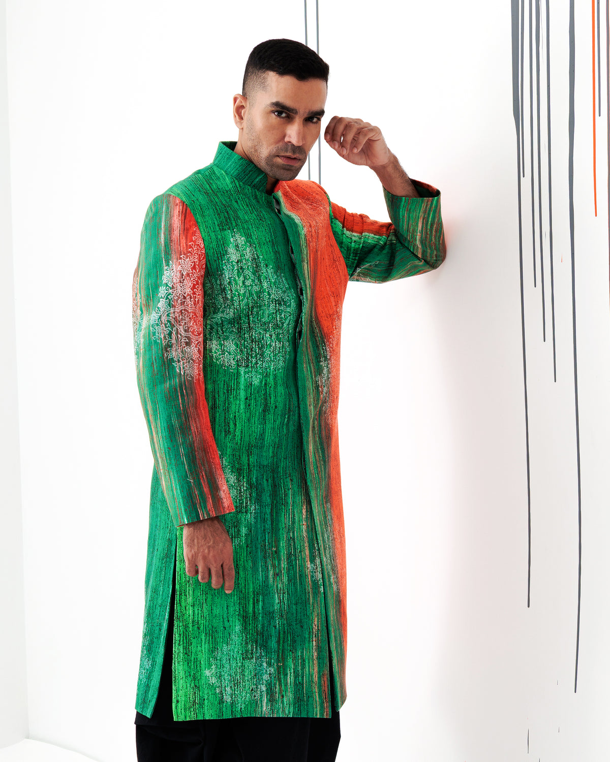 Court Tapestry Sherwani - view 5