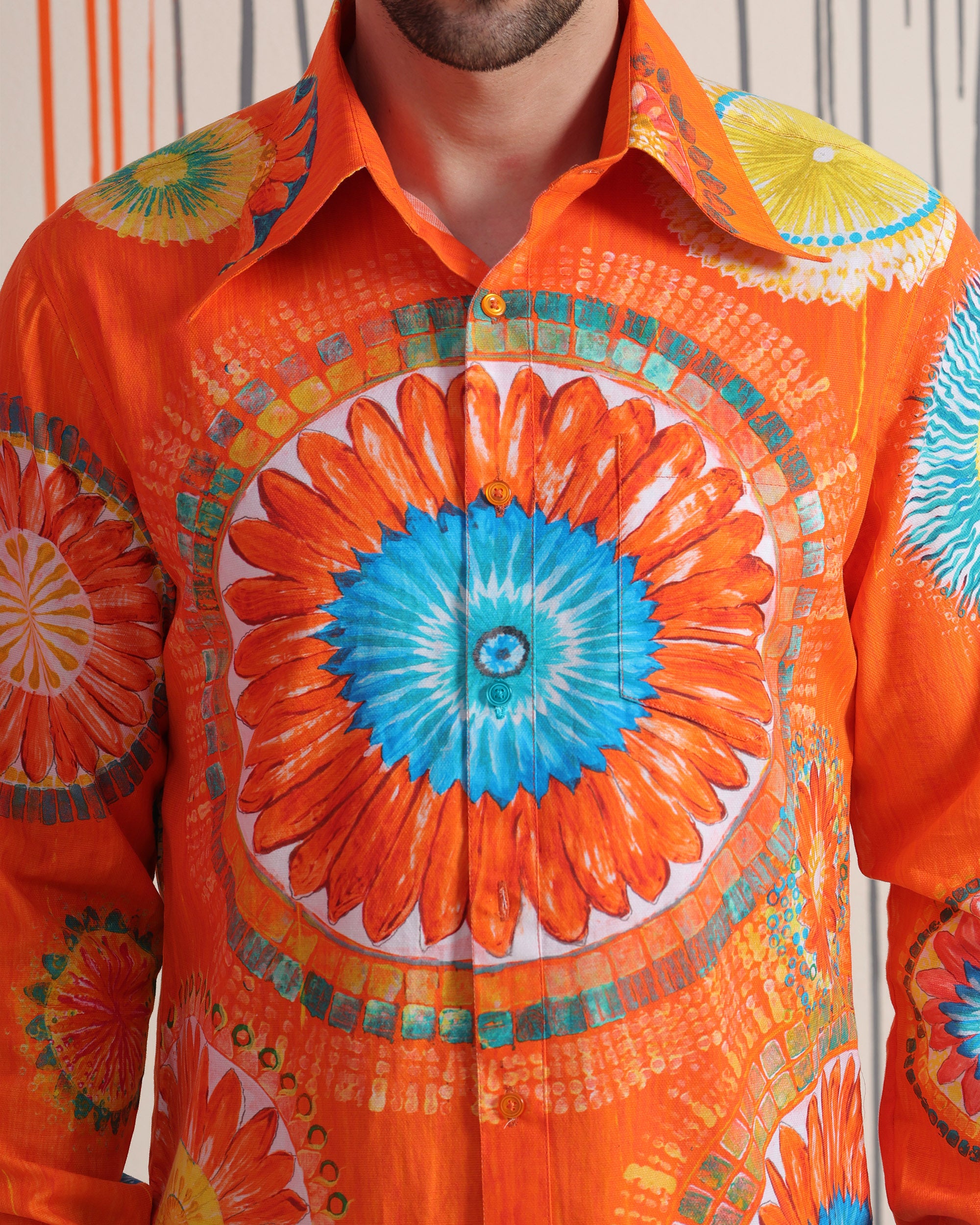 Lotus Mandala Western Shirt - view 4