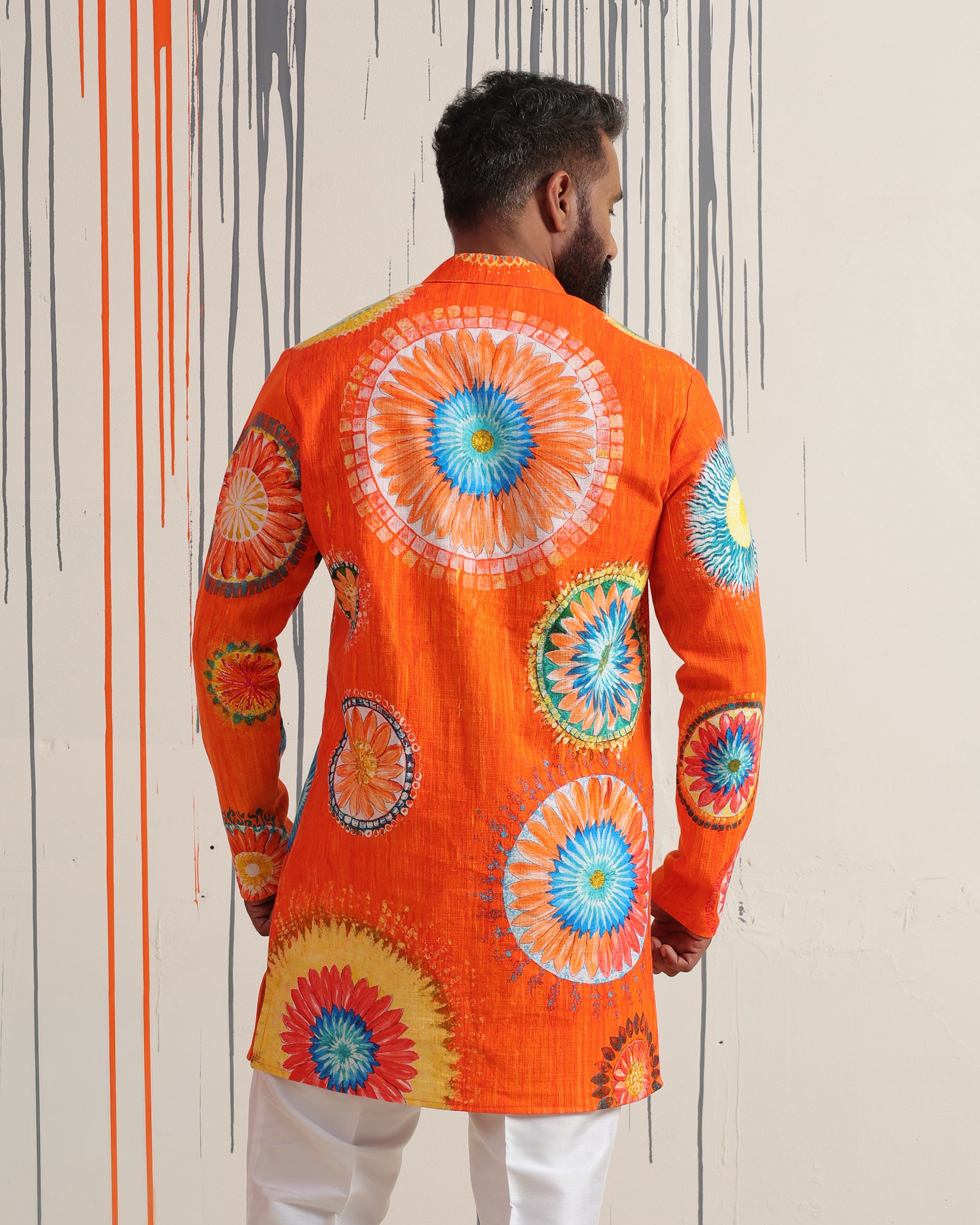 Lotus Mandala Mid-Length Kurta - view 2