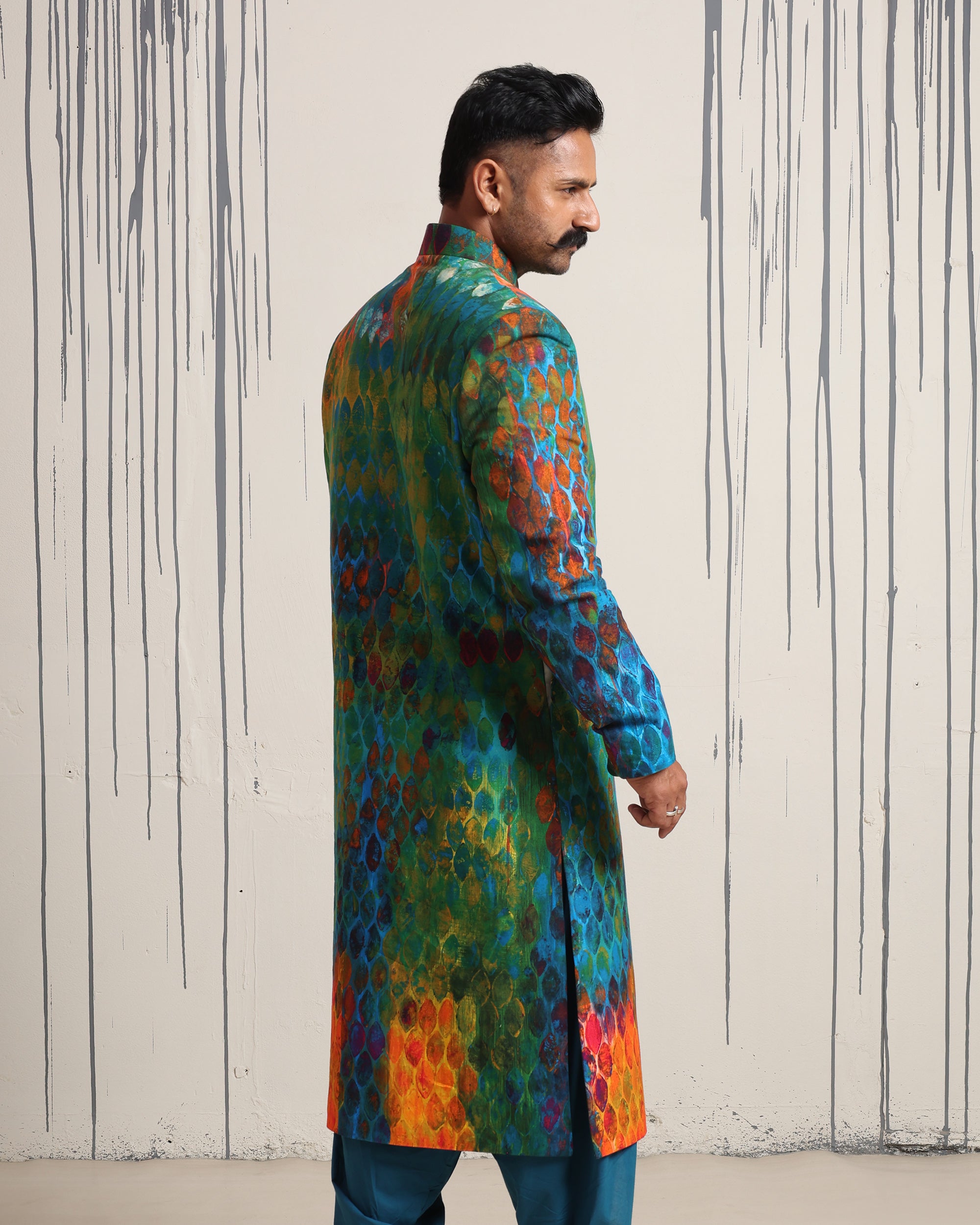 Monsoon Dusk Sherwani - view 3