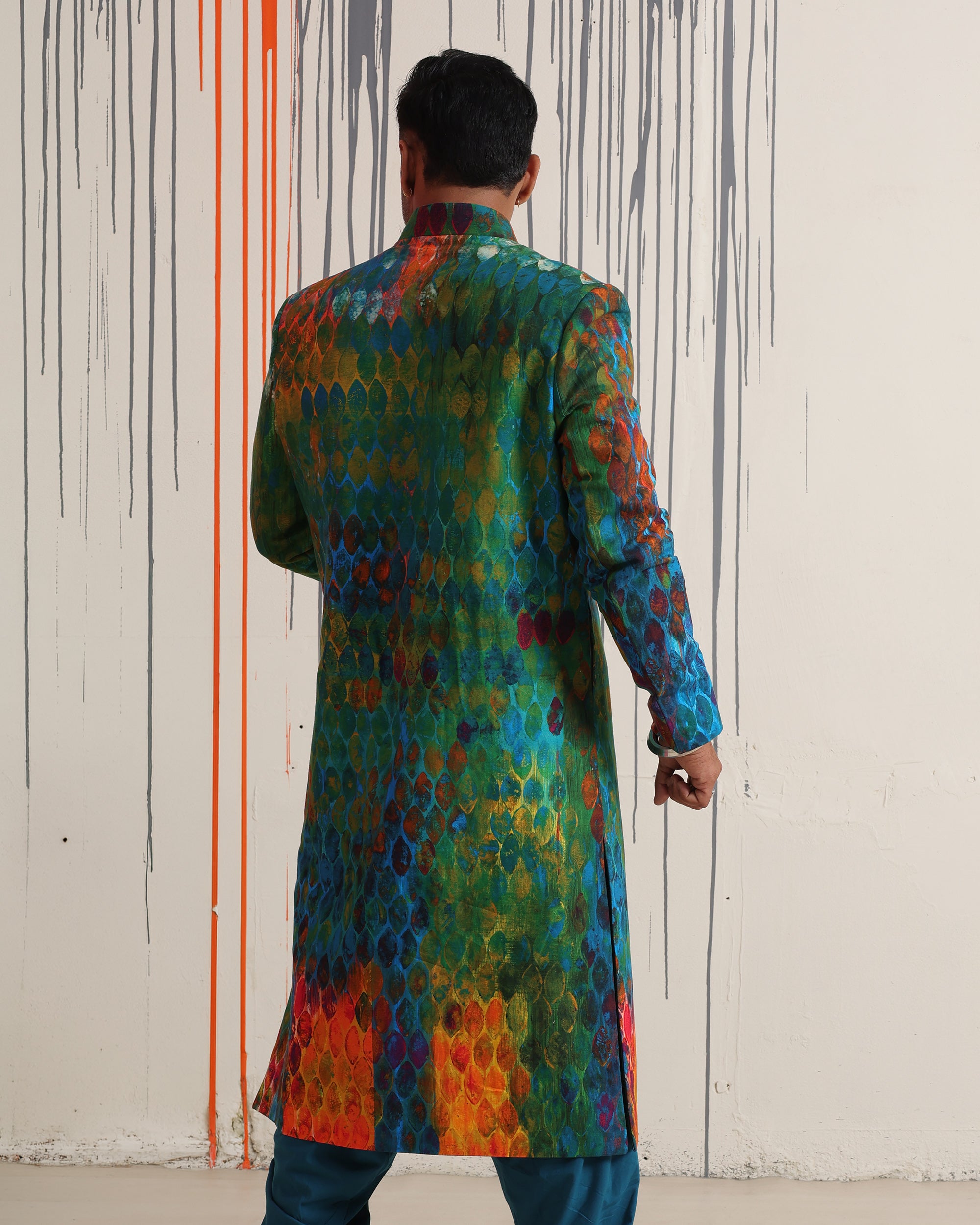 Monsoon Dusk Sherwani - view 2