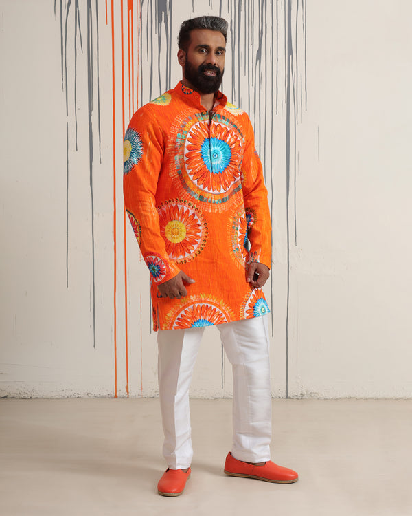 Lotus Mandala Mid-Length Kurta