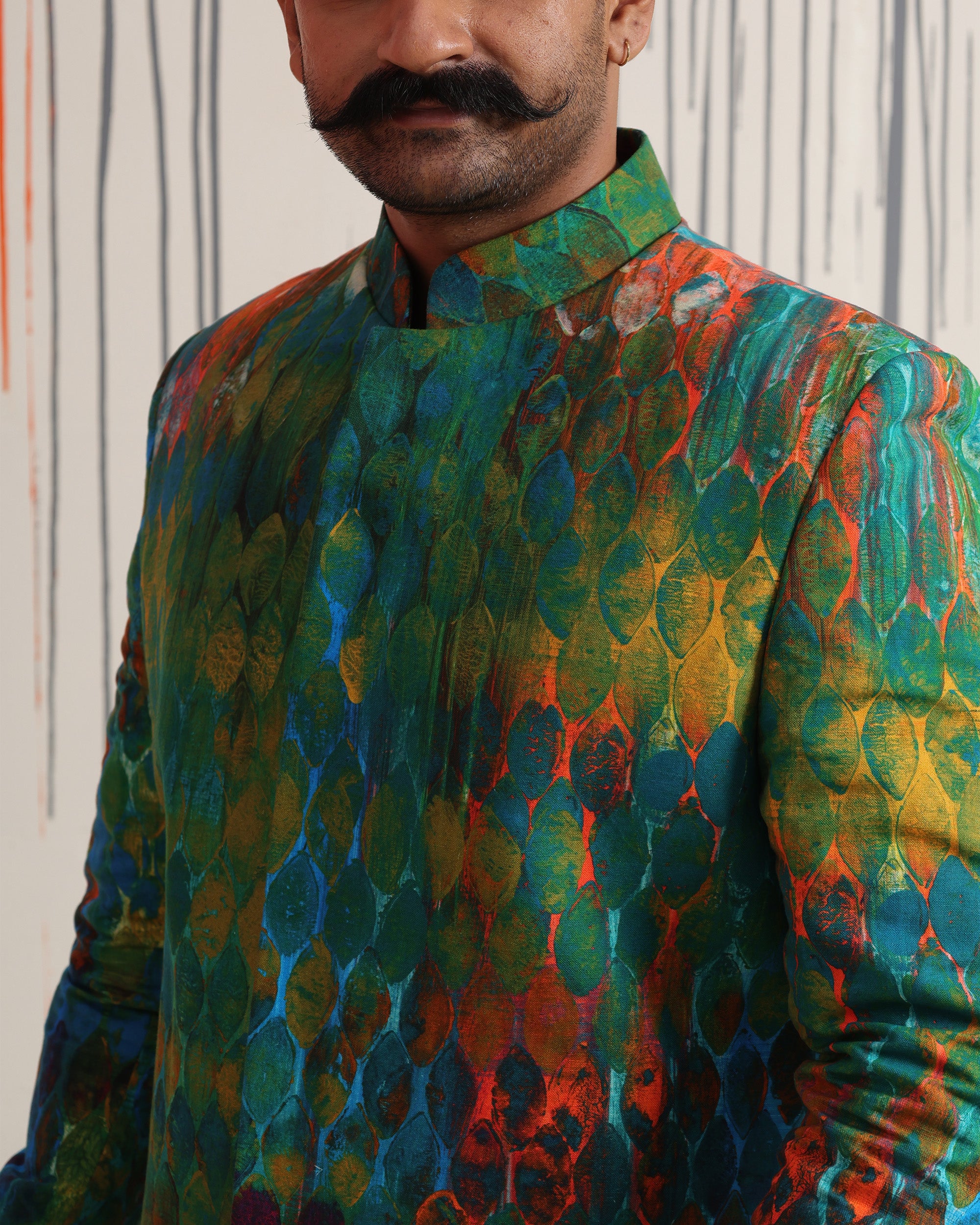 Monsoon Dusk Sherwani - view 4