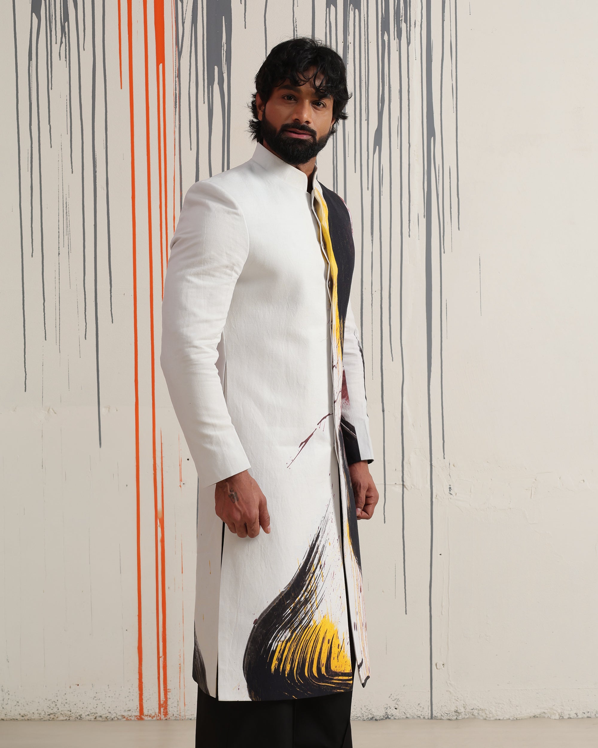 Kinetic Color Sherwani - view 5