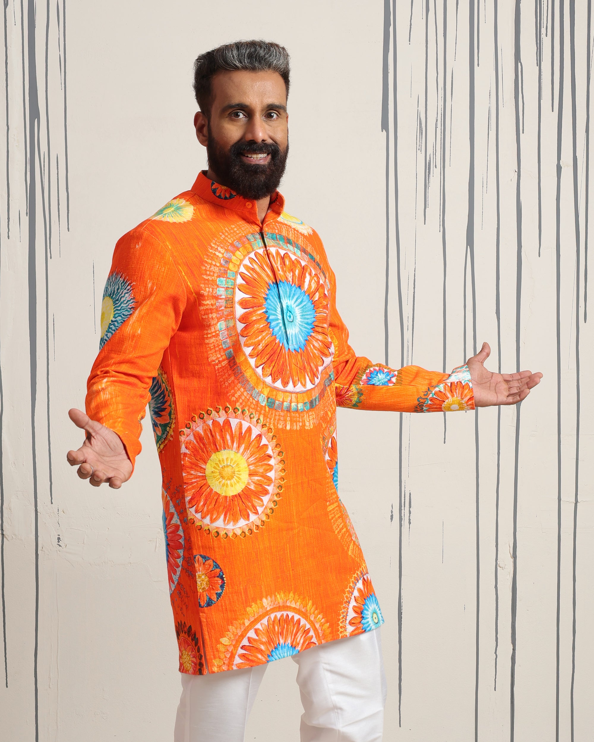 Lotus Mandala Mid-Length Kurta - view 3
