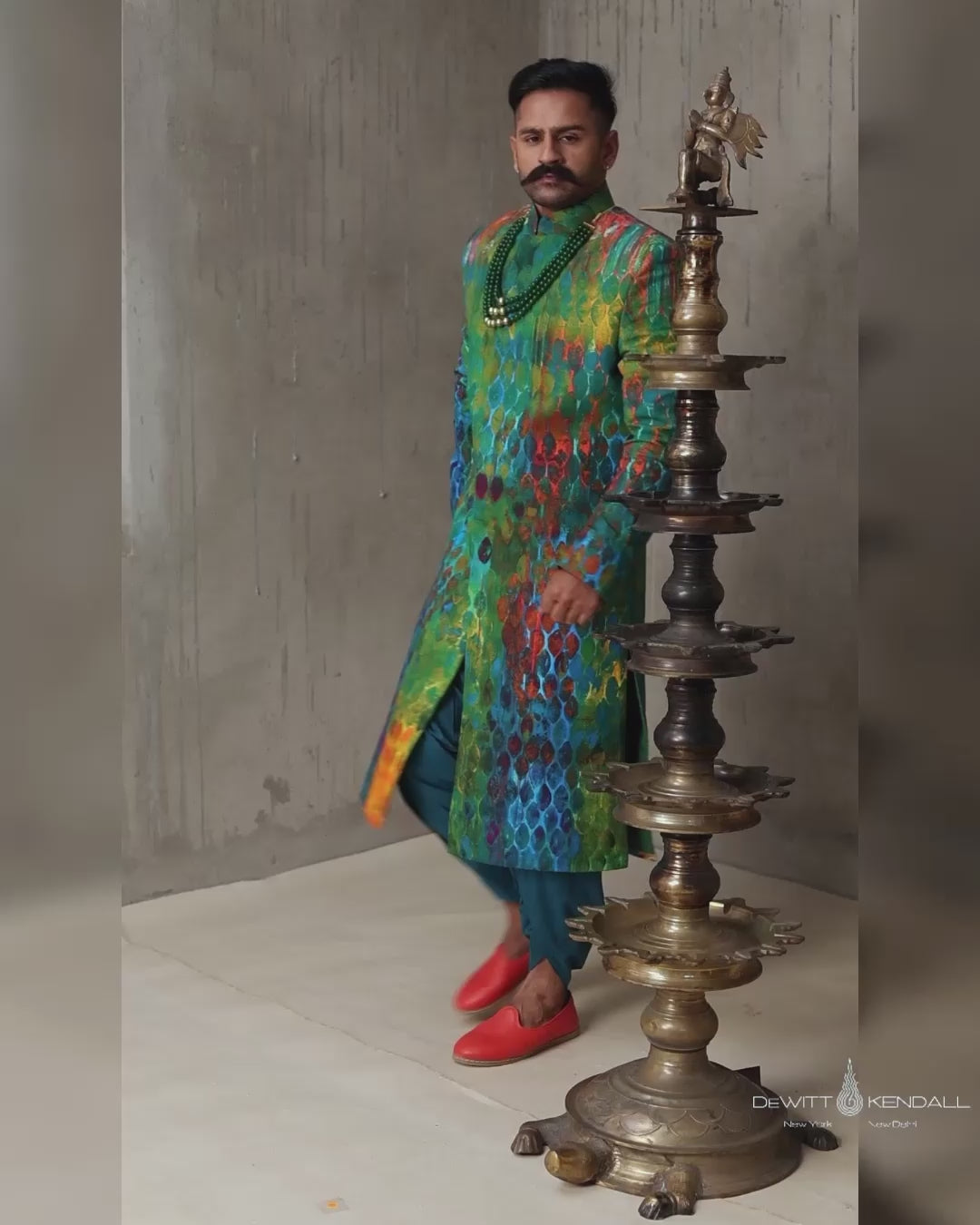 Monsoon Dusk Sherwani - reel