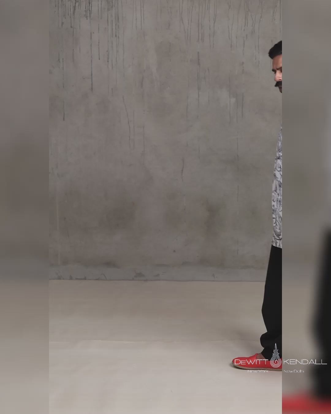 Florentine Scroll Mid-Length Kurta - reel